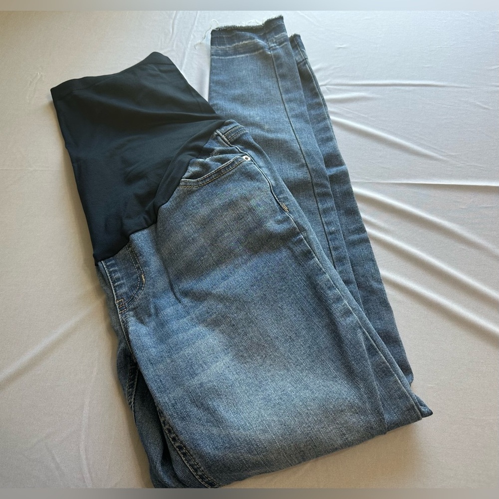 Time and Tru Blue Skinny Maternity Jeans S